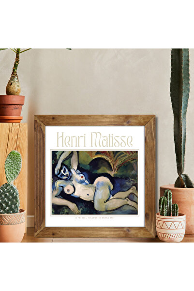 Tuba Decor Wooden Framed Square Tableau Matisse