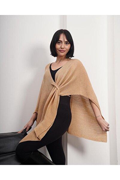 sumoda Women's Knitwear Fabric Poncho