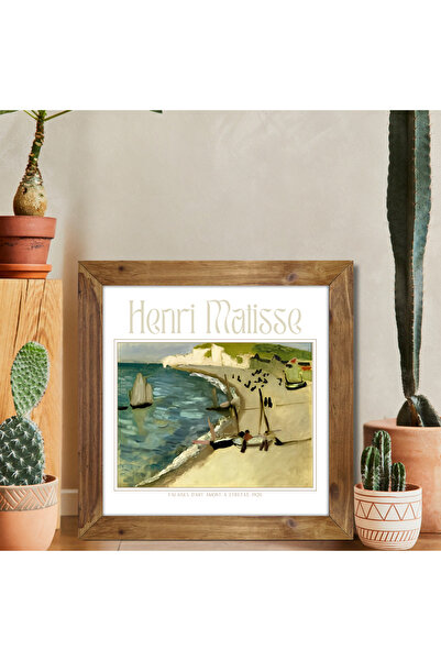 Tuba Decor Wooden Framed Square Tableau Matisse