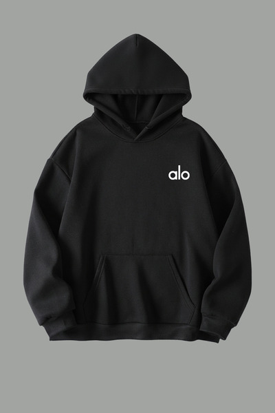 Bozz&Bozz Collection Unisex Oversize Yoga Sweatshirt Printed 3 Thread Raster ...