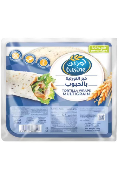 Lusinee Lusine Tortilla Wraps, Multigrain, 240 gm