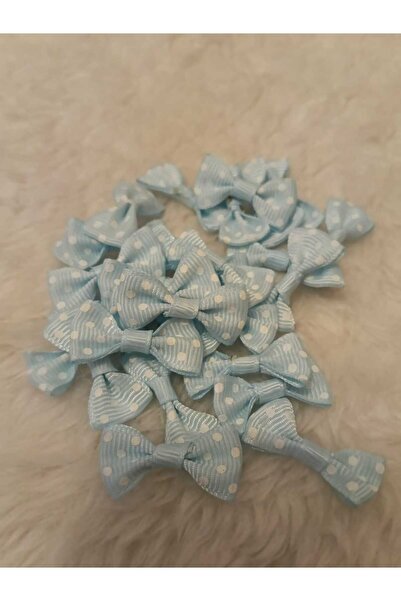 DİĞER1111 Mini Papyon Fiyonk Kurdele mavi (3.cm-25adet)