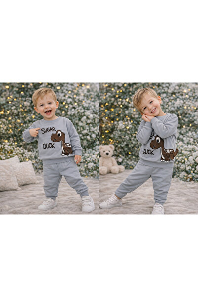 kahkaha kids Σετ παιδικής φόρμας για αγόρια, βαμβακερό με στάμπα δεινοσαύρων,...