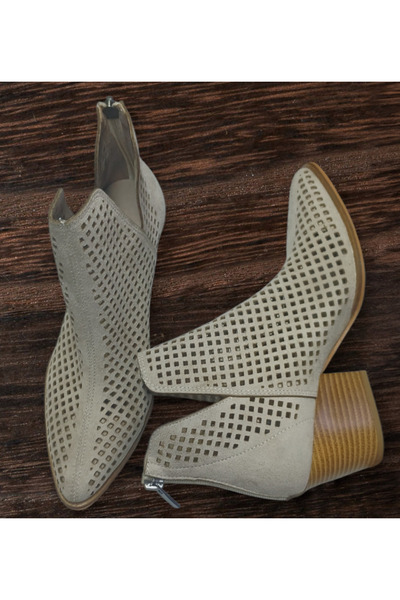 Frosty Μπεζ κομψά γυναικεία καλοκαιρινά μποτάκια