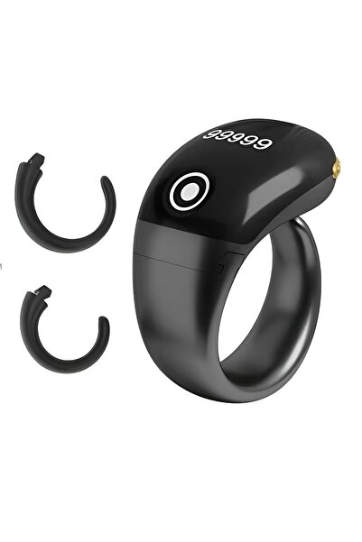 Generic خاتم تسبيح ذكي مقاوم للماء بأحجام 18 و20 و22 ملم مزود بتنبيه بالاهتزا...