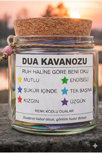 Animory Dua Kavanozu – Günlük Dua Kartları – Manevi Hediye – 108 Adet Dua - 6...