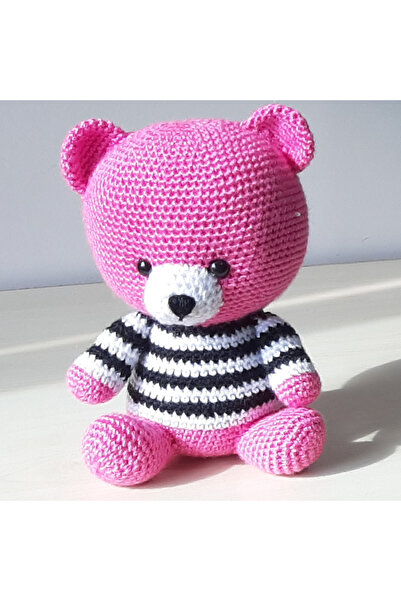 nildamigurumi Amigurumi Örgü Oyuncak Ayı Pembe