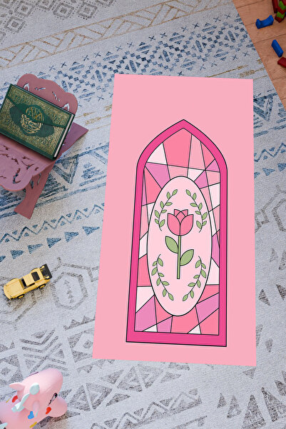 Charmbi Special Design Prayer Rug for Children – Non-Slip Base & Colorful Pat...
