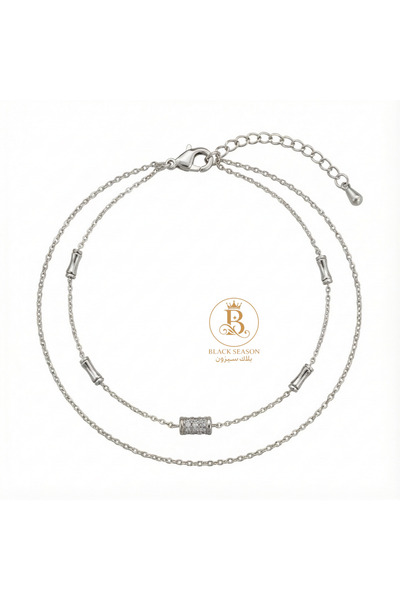 Black Season Zircon Anklet - Delicate | Black Season