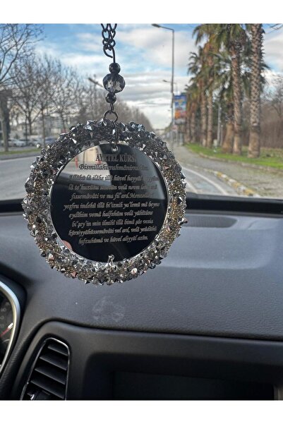 Araç Balkon Aksesuar Yeni Özel Hediyelik Gümüş Nazar ve Ayetel Kürsü Araç, Ka...