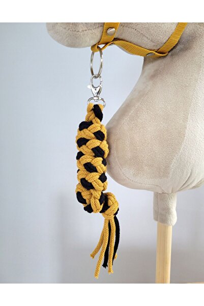 Other Hobby Horse Rope Lead - Black and Mustard
