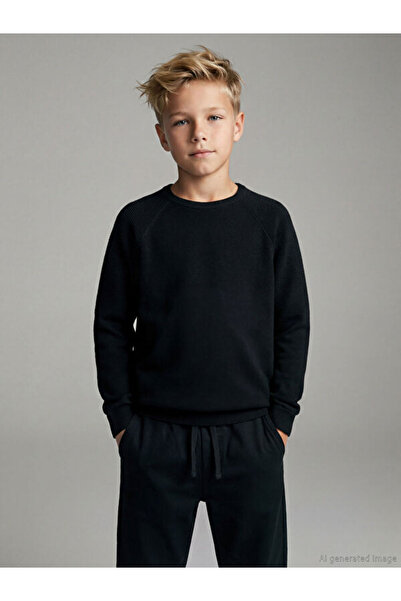 LC Waikiki Pulover din tricotaje pentru băieți cu guler Roba Zero, Colecția S...