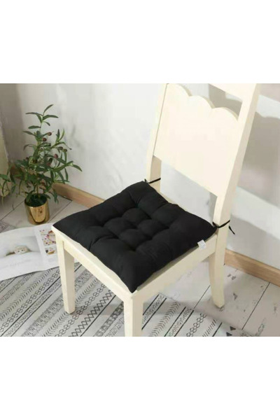 ОЕМ Soft chair cushion, 38*38 cm. Black