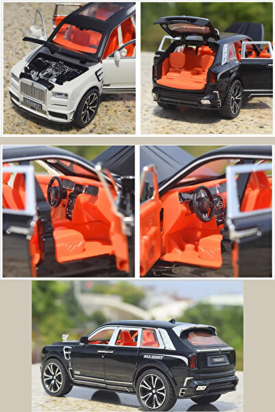 welcomein Oyuncak Die-Cast Kutulu Standı 1:32 Ölçek Kapıları Bagajı ve Kaputu Açılan ÇekBırak Işık Ve Sesli RR