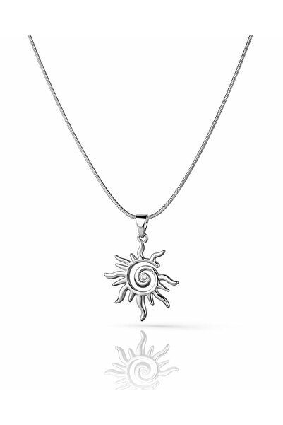 Portakal Esintisi قلادة إيوز سبيرال سولار من الفولاذ