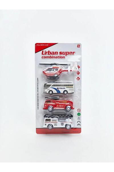 LC Waikiki مجموعة سيارات ألعاب إلكيارديم مكونة من 4 قطع (S6)