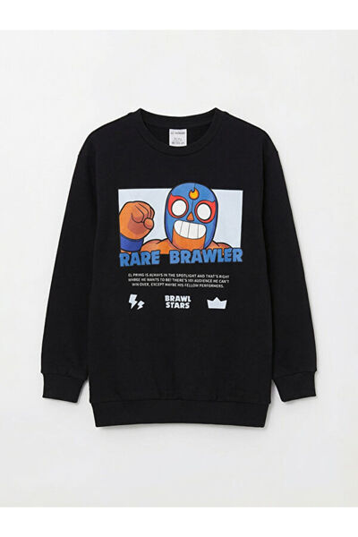 LC Waikiki Sweatshirt pentru băieți Brawl Stars Zero Roba Yaka, colecția Spar...