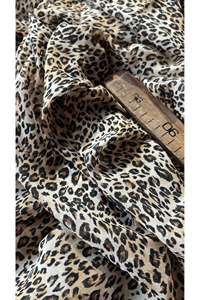 feminen Țesătură șifon Leopard