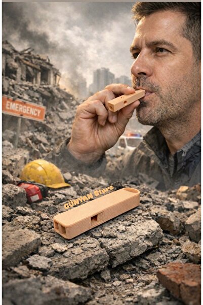 Günyan Store Anahtarlık Uyumlu Acil Durum Deprem Düdüğü ( 1 Adet)