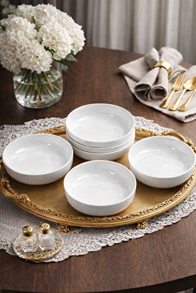 KÜTAHYAMUTFAK Porcelain Pit Bowl 15cm 6 Pieces