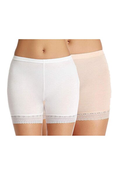 Glamroot Women's/Girl's Cotton Lycra Shorts With Lace Trim - Cycling/Safety/U...