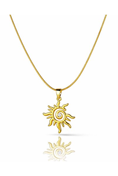 Portakal Esintisi قلادة إيوز سبيرال سولار من الفولاذ