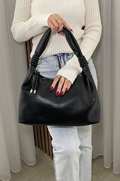 Fibag Women's Black Shoulder Bag - Stylish Casual Model
