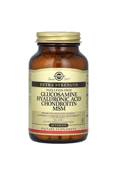 SOL Solgr Glucosamine Hyaluronic Acid Chondroitin OptiMSM Bone & Cartilage 60...