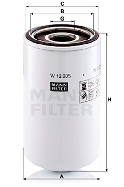 Mann-Filter Filtru de ulei W 12 205
