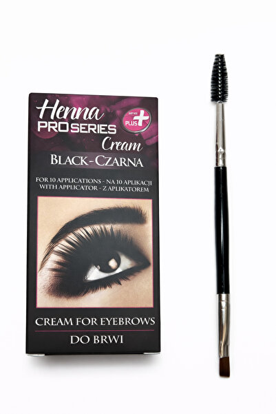 Henna Pro Series Eyebrow Tint Cream – Black with Applicator