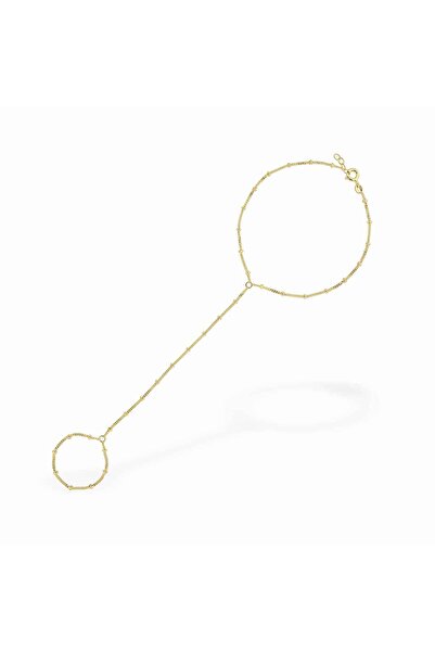 MOSV Bracelet with Ring, 14 KT Gold