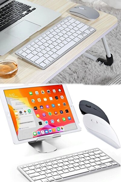 Munico Kablosuz Mini Klavye & Mause Seti Nazik Sessiz Tv Tablet Tüm Bilgisaya...