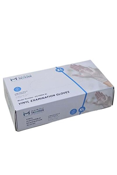 Eve ياشفين | كرتون قفازات بلاستيكية من الفينيل | خالية من البودرة | حجم كبير ...