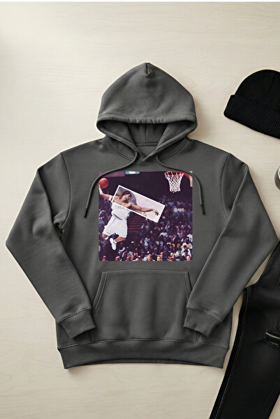 OXVİN Світшот з принтом Slam Dunk, унісекс, з капюшоном, кишенею-кенгуру, 3 н...