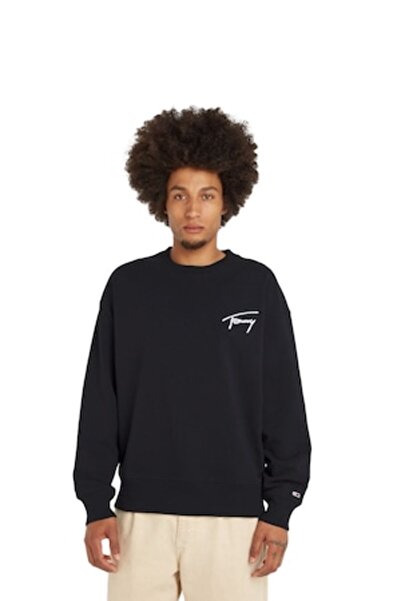 Tommy Hilfiger Hanorac bărbătesc, logo brodat, negru, mărimea M