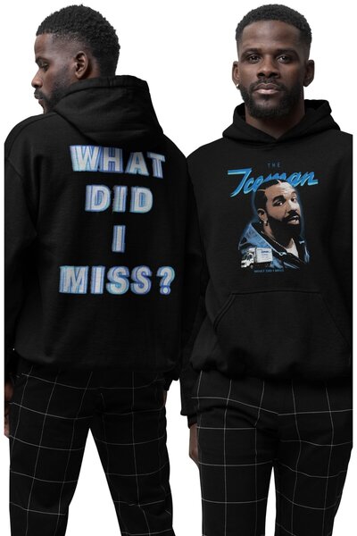 Fuddy Moda سويت شيرت بقلنسوة مطبوع عليه The Iceman Drake للجنسين، هودي بتصميم...