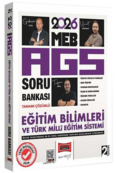 Yargı Yayınları YENİ AGS - Yargı 2026 MEB-AGS Eğitim Bilimleri ve Türk Milli ...