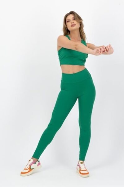 Kings & Clowns Set of Bra and Leggings with Striped Look for Women