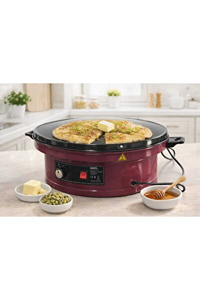 Akel Elektrikli Lüks Termostatlı Büyük Boy Ekmek, Gözleme, Börek ve Katmer Sa...