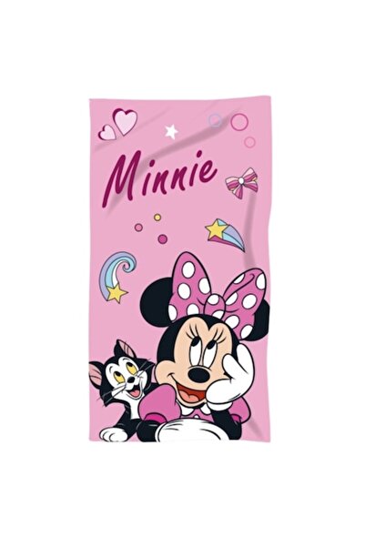 Minnie Mause Kids Beach Towel, Minnie Mouse, Disney, Microfiber, Pink, 140 x ...