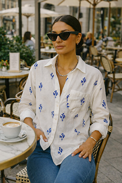 madqmodda Çiçek Desenli Gömlek