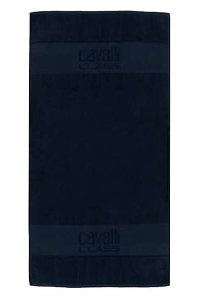 Cavalli Class Beach Towel, Cavalli Class, Cotton, Navy Blue, 90x170 cm