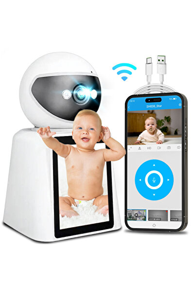 xenomo Xenomo® WiFi Baby Monitor, video-audio camera, HD night vision, 360°, ...