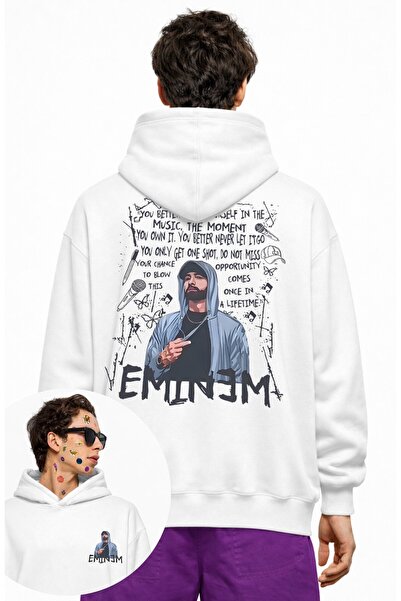 Fuddy Moda Hanorac unisex Lose Your Self Quotes cu imprimeu pe spate tricou ,...