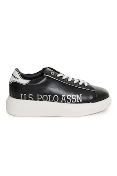 U.S. Polo Assn. Women's Sneakers, U.S. Polo ASSN, Leather, Black, 39 EU