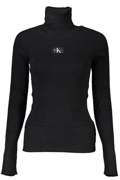 Calvin Klein Women's Blouse, High Collar, Black, Size S
