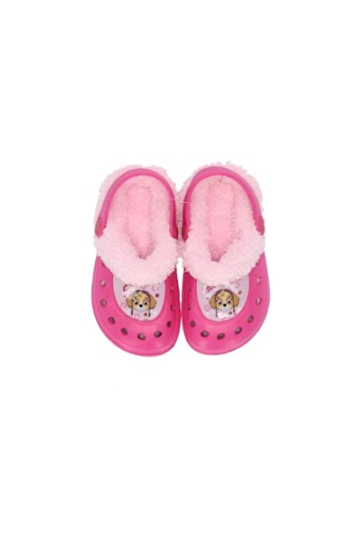 PAW PATROL Kids Slippers, Plush Lined, Pink, Size 25/26 EU