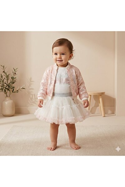 Cumino Costum de ziua de naștere pentru fete, fustă tutu, jachetă cu paiete, ...