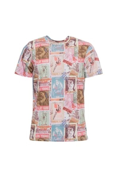 Guess Men's T-Shirt, Guess, Multicolor, Cotton, L