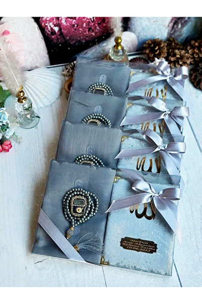 asia collection Hac Umre Hediyesi Yasin,Tülbent,Zikirmatik ,Tesbih Seti 5 ADET